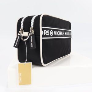 small logo tape camera bag